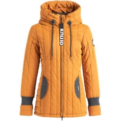 Khujo Tweety Prime 4 Winterjacke Oak Yellow Damen -Bekleidungsgeschäft khujo tweety prime 4 1372jk203 715 yellow 06 gross