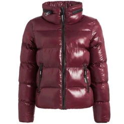 Khujo Zeliha Fake Down Winterjacke Shiny Wine Damen -Bekleidungsgeschäft khujo zeliha fake down 1560JK203 664 03 gross