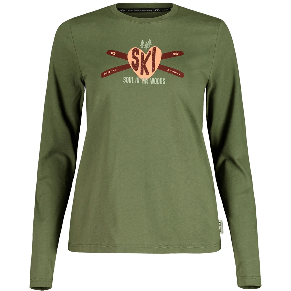Maloja GrauschnepperM. Longshirt Moss Damen 1 Maloja GrauschnepperM. Longshirt Moss Damen