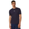 Oakley Bark News Short Sleeve T-Shirt Fathom/White Herren