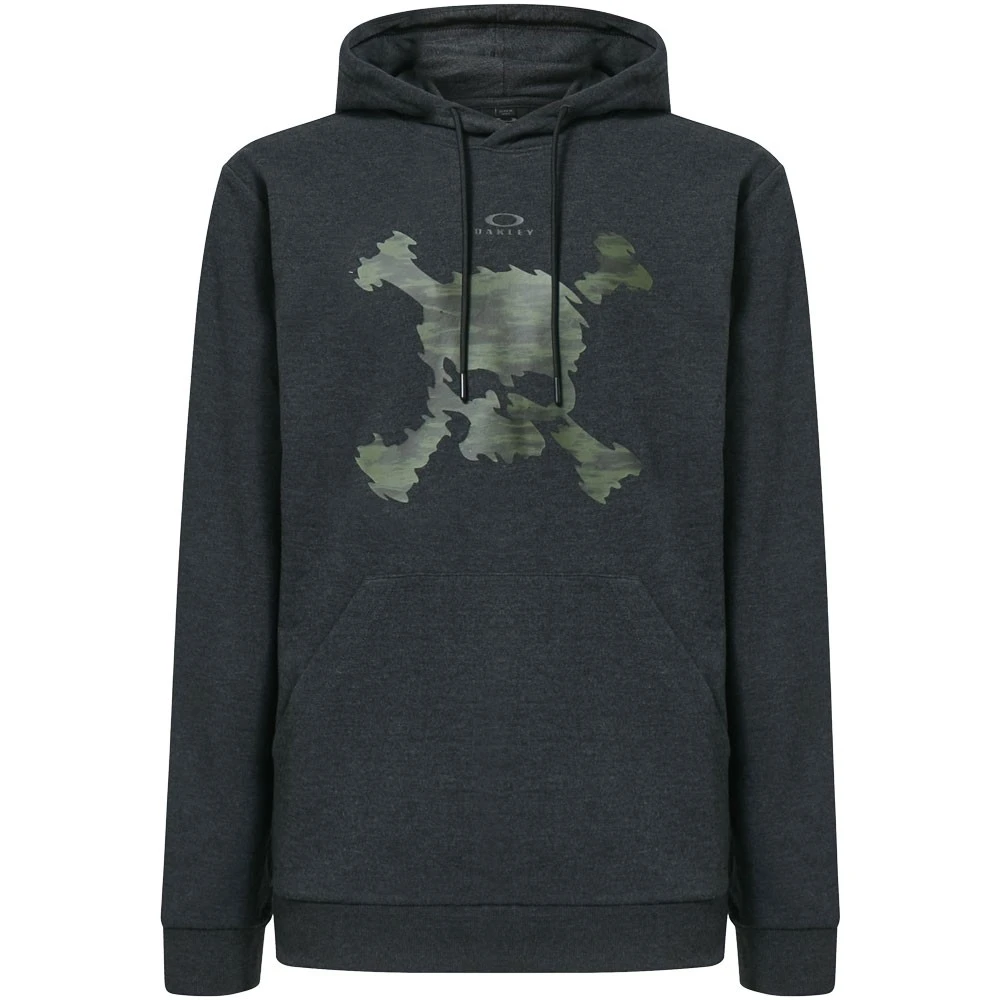 Oakley Camo Scull Hoodie Blackout Heather Herren 1 Oakley Camo Scull Hoodie Blackout Heather Herren