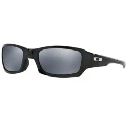 Oakley Fives Squared Sonnenbrille Polished Black/Black Iridium Polarized Damen, Herren