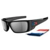 Oakley Fuel Cell Sommerbrille Polished Black Frankreich/Black Iridium Herren
