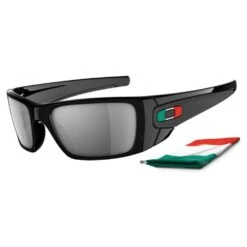 Oakley Fuel Cell Sonnenbrille Polished Black Italien/Black Iridium Herren