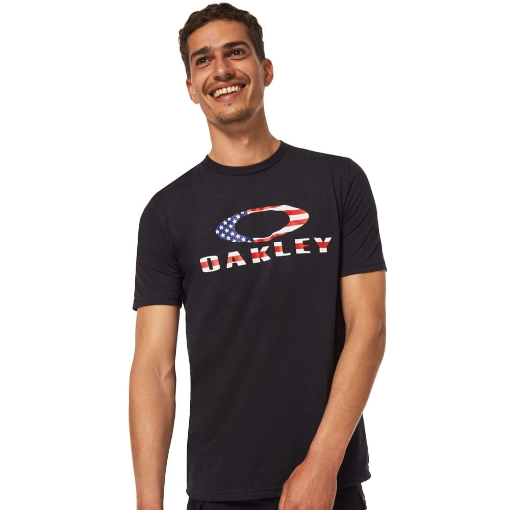 Oakley O Bark Shirt T-Shirt Black/American Flag Herren 1 Oakley O Bark Shirt T-Shirt Black/American Flag Herren