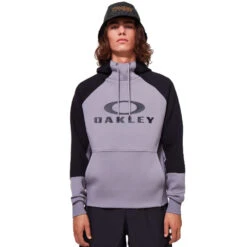 Oakley Sierra DWR Fleece-Hoody Black/Grey Herren