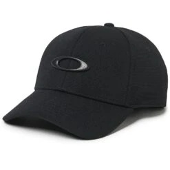 Oakley Tincan Fitted Basecap Black/Carbon Fiber Herren