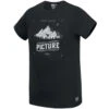 Picture Landscape T-Shirt Black Herren
