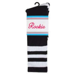 Rookie 16'' Mid Calf Socken Black/White Damen, Herren -Bekleidungsgeschäft rookie 16 mid calf sock black white 02 gross