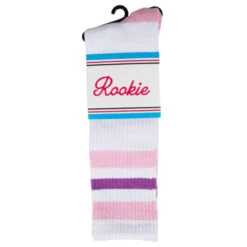 Rookie 16'' Mid Calf Kniesocken White/Pink/Purple Damen, Herren 5 Rookie 16'' Mid Calf Kniesocken White/Pink/Purple Damen, Herren -Bekleidungsgeschäft rookie 16 mid calf sock white pink purple 02 gross
