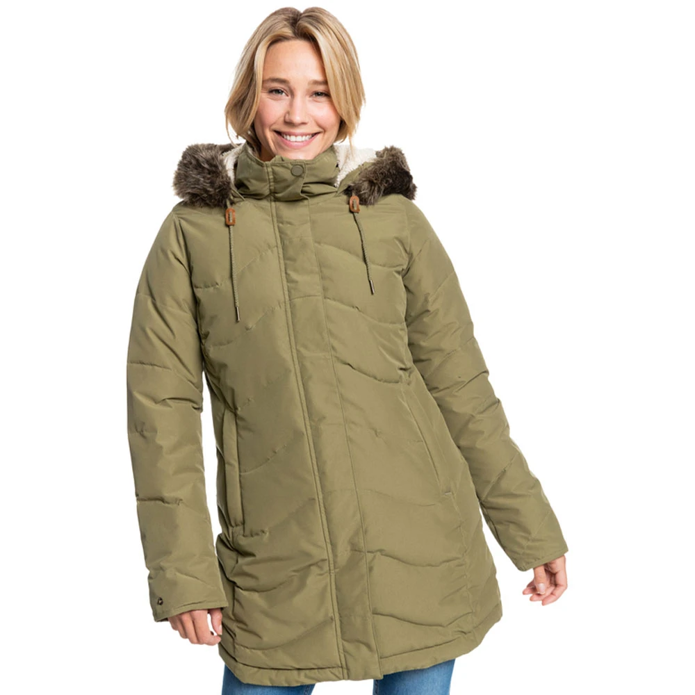 Roxy Ellie Wintermantel Burnt Olive Damen 2 Roxy Ellie Wintermantel Burnt Olive Damen - Image 2