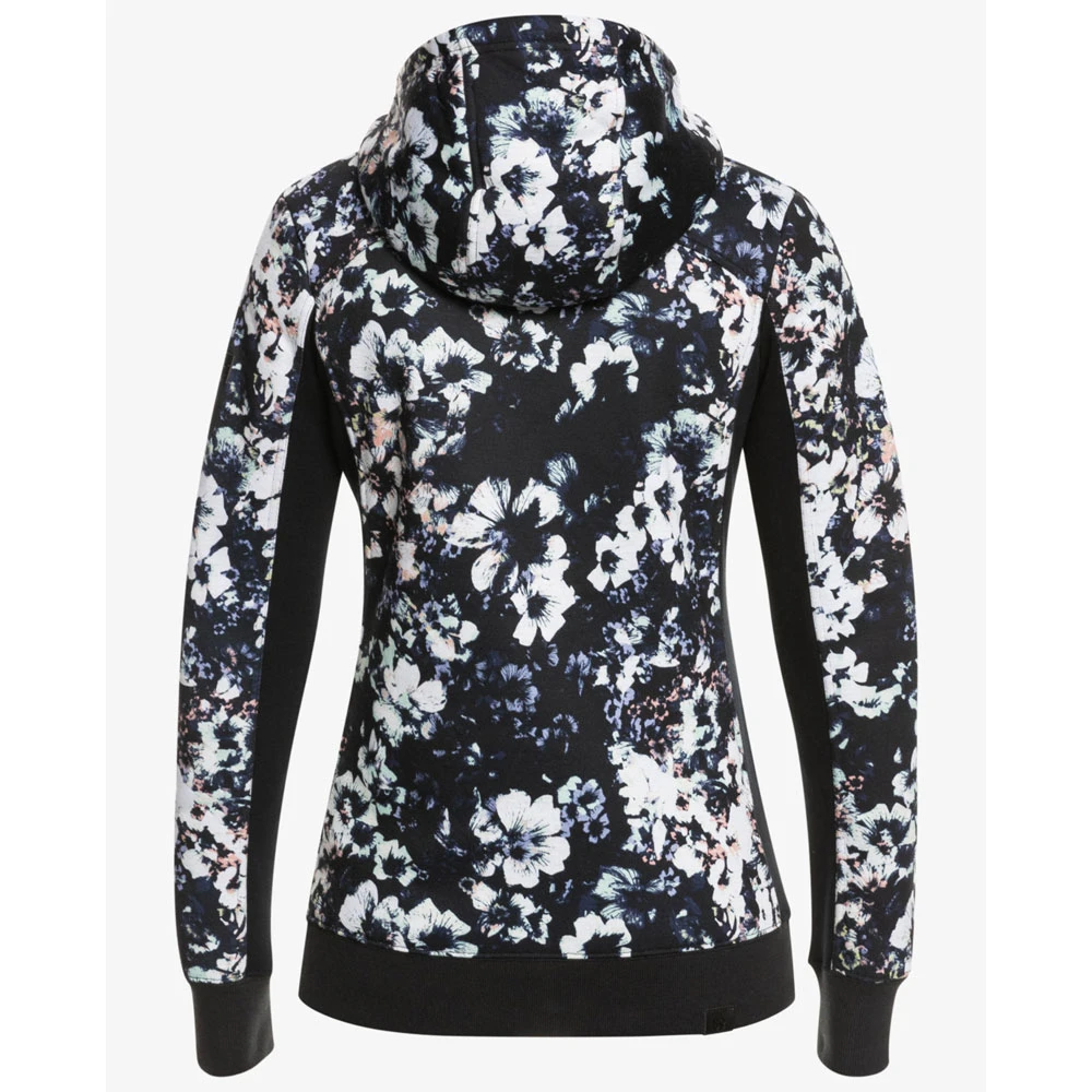 Roxy Frost Fleecejacke True Black/Black Flowers Damen 7 Roxy Frost Fleecejacke True Black/Black Flowers Damen - Image 7