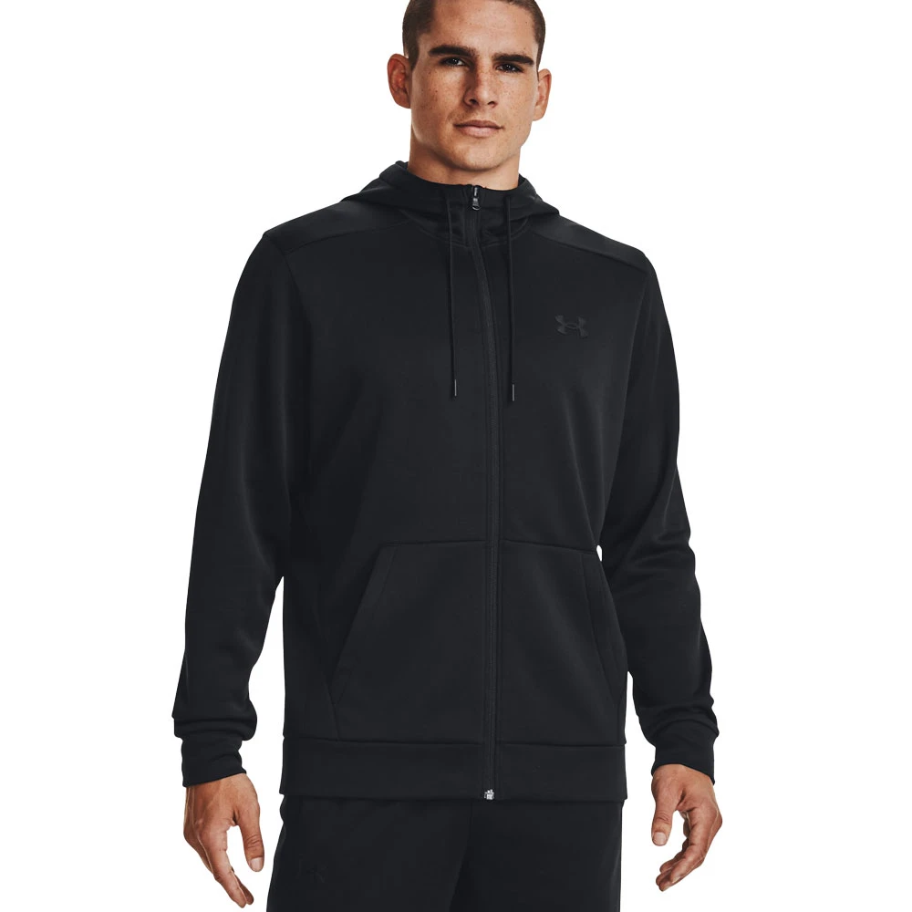Under Armour Fleece FZ Hoodie Black Herren 1 Under Armour Fleece FZ Hoodie Black Herren