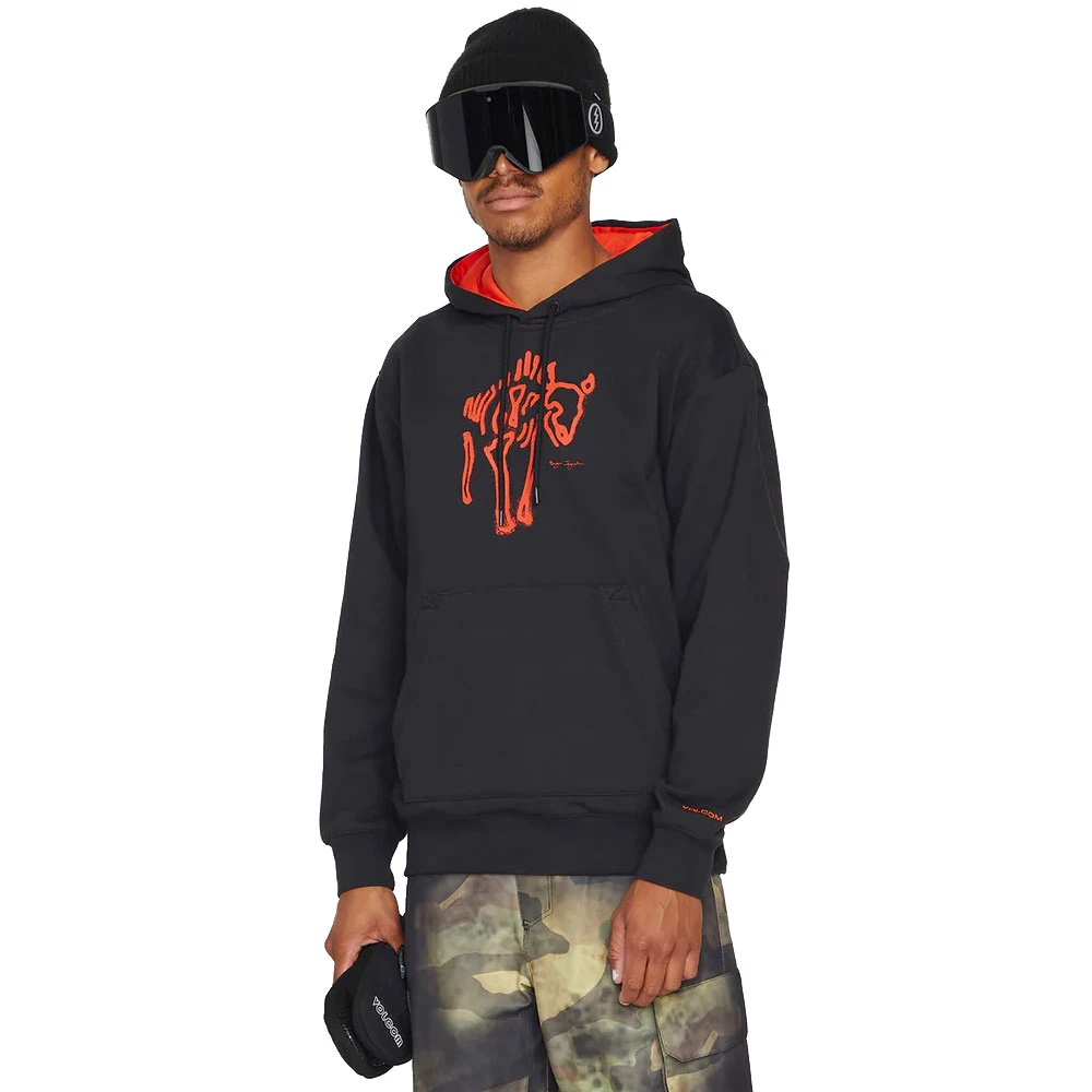 Volcom D.I. Fleece Kapuzenpullover Black Herren 3 Volcom D.I. Fleece Kapuzenpullover Black Herren - Image 3