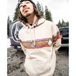 Volcom D.I. Fleece Hoodie Off White Herren -Bekleidungsgeschäft volcom di fleece g4152304 ofw 02 gross