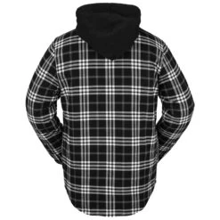 Volcom Field Insulated Flannel Übergangsjacke Black Herren -Bekleidungsgeschäft volcom field insulated flannel jacket g1652200 black 02 gross