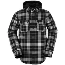 Volcom Field Insulated Flannel Übergangsjacke Black Herren