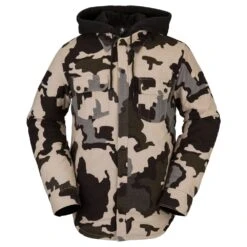 Volcom Field Insulated Flannel Steppjacke Drill Khaki Herren