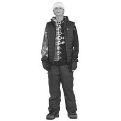 Volcom Puff Puff Weste Dark Teak Herren -Bekleidungsgeschäft volcom puff puff vest g1852200 dark teak 02 gross